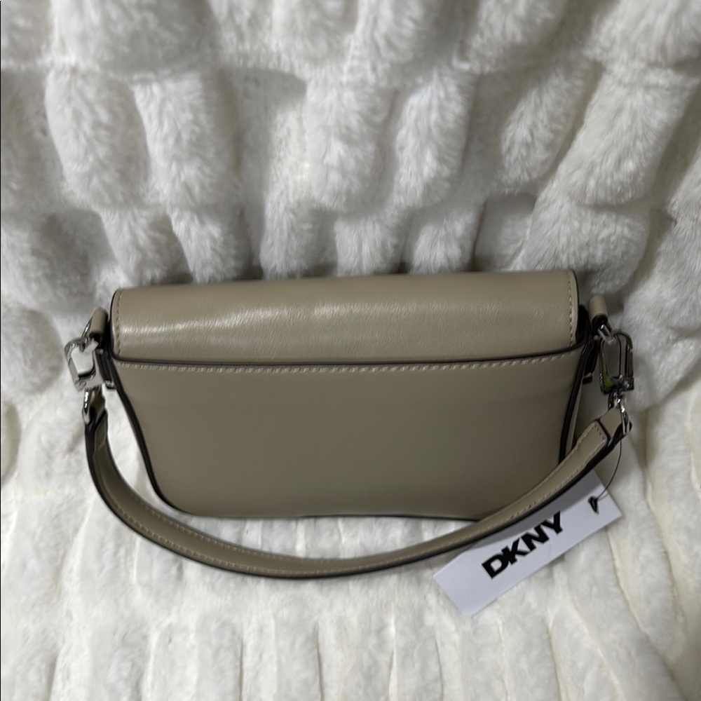 PRICE IS FIRM - DKNY Tan Crossbody Bag with Adjustable Strap - Picture 7 of 7